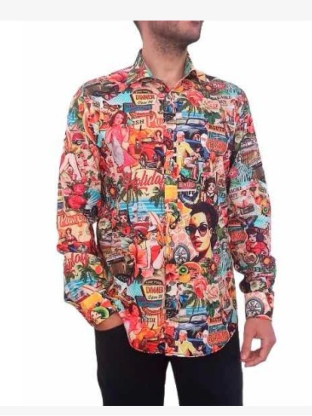 Men’s C & O BARCELONA- America Cotton Button Down Shirt NWT ELITE LUX WEAR